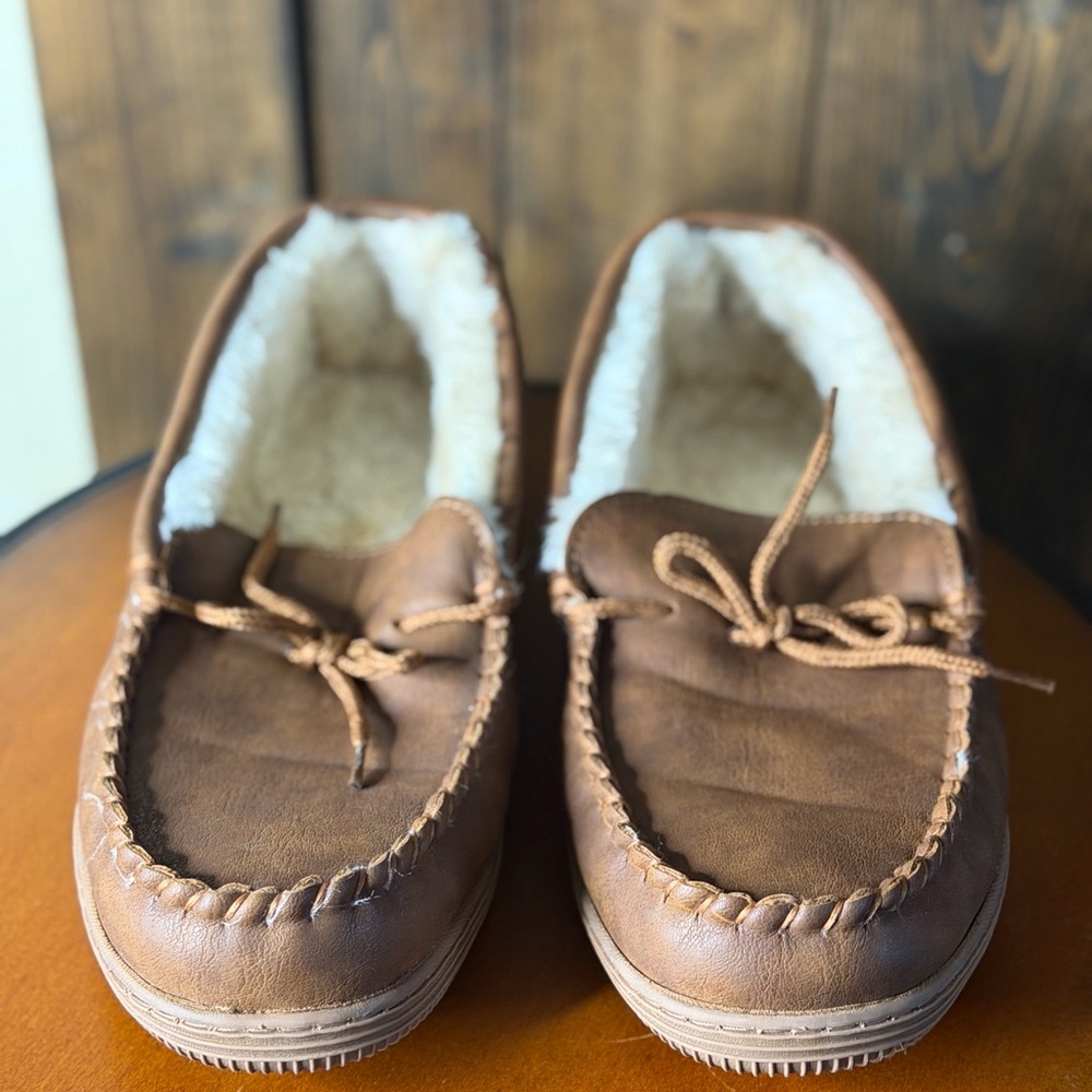 Cozy Brown Leather Loafers for Men